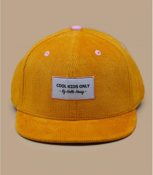 casquette enfant velours jaune sweet honey